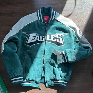 Philadelphia Eagles Nfl SUEDE & LEATHER NWT